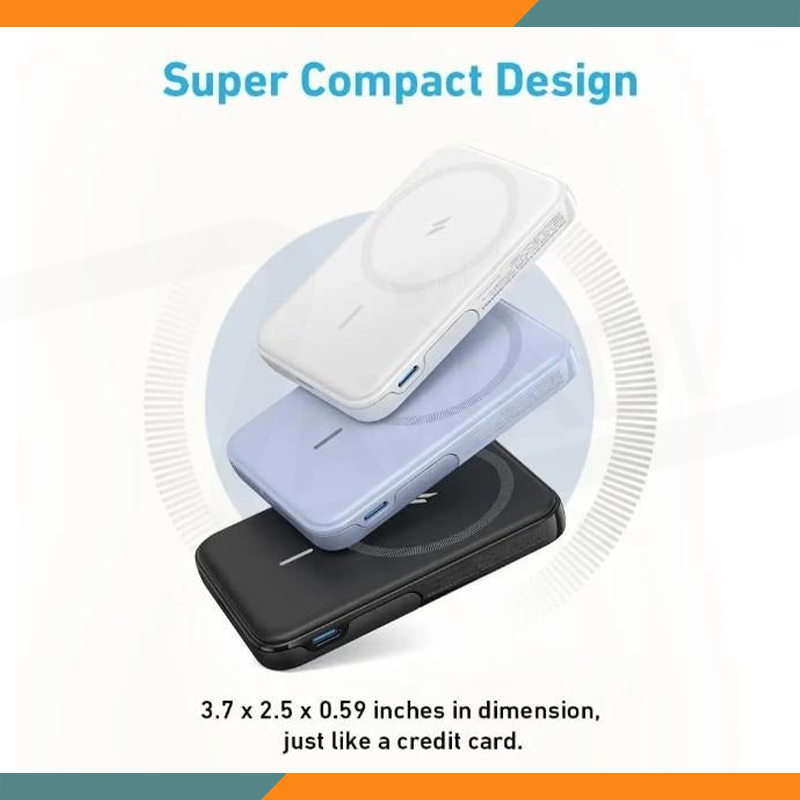 Anker Power Bank 322 MagGo 5000mAh MagSafe Battery Portable