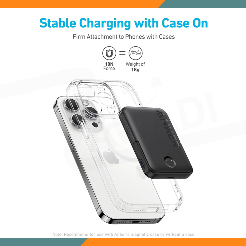 Anker Power Bank 322 MagGo 5000mAh MagSafe Battery Portable