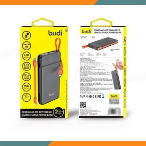 Budi 10000mAh PD 20W+QC3.0 Quick Charge Power Bank
